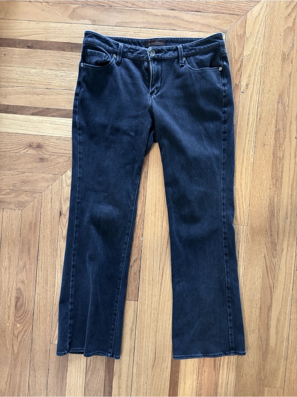 Coldwater Creek Navy Flare Jeans - Wide Leg